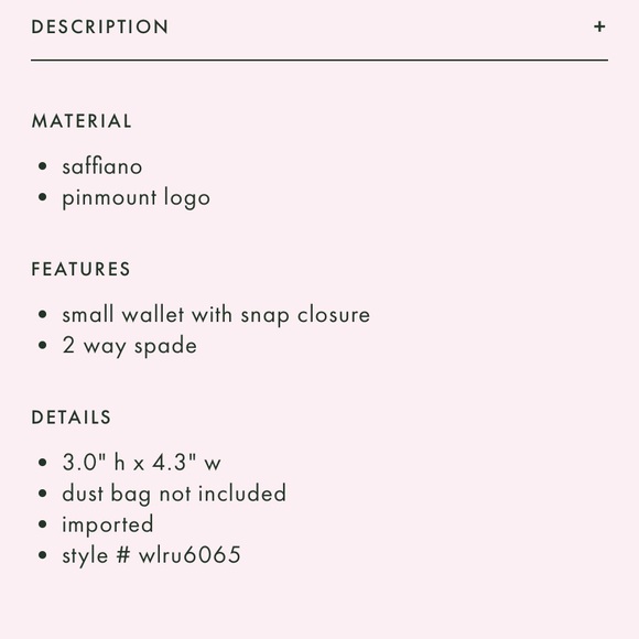 PRICE FIRM NWT KATE SPADE LILAC LAVENDER WALLET - Picture 3 of 3